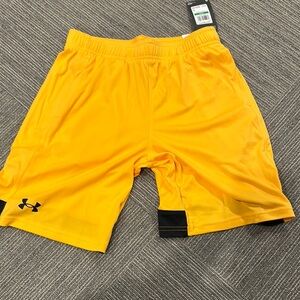Under Armour Yellow Athletic Shorts
